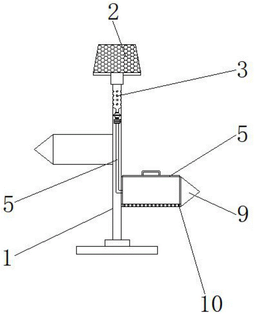 一種旅游景區(qū)內(nèi)具有除蟲功能的引導牌