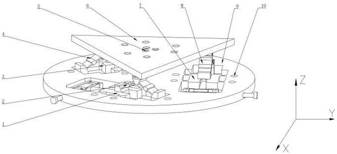 一種壓電驅(qū)動的旋轉(zhuǎn)三維微動平臺