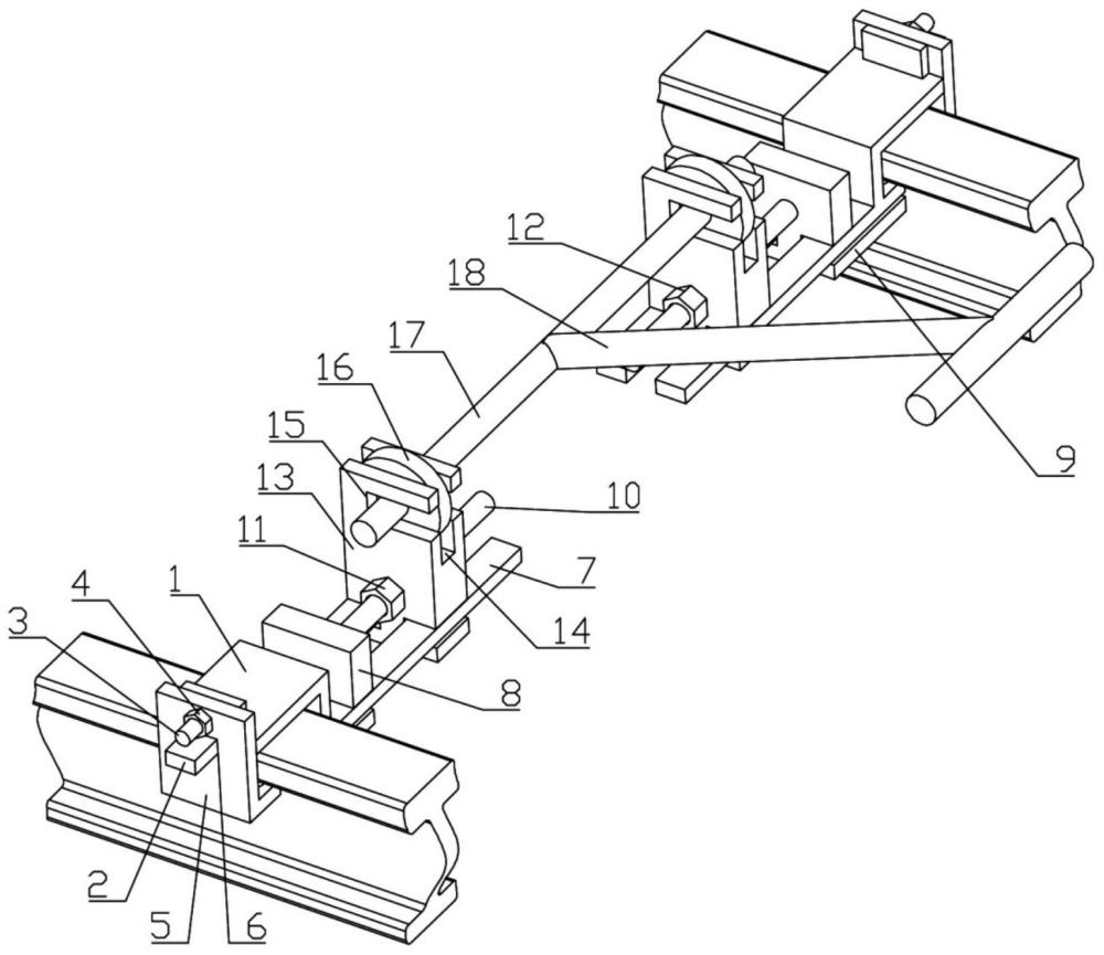 一種軌道橫間距檢測工裝