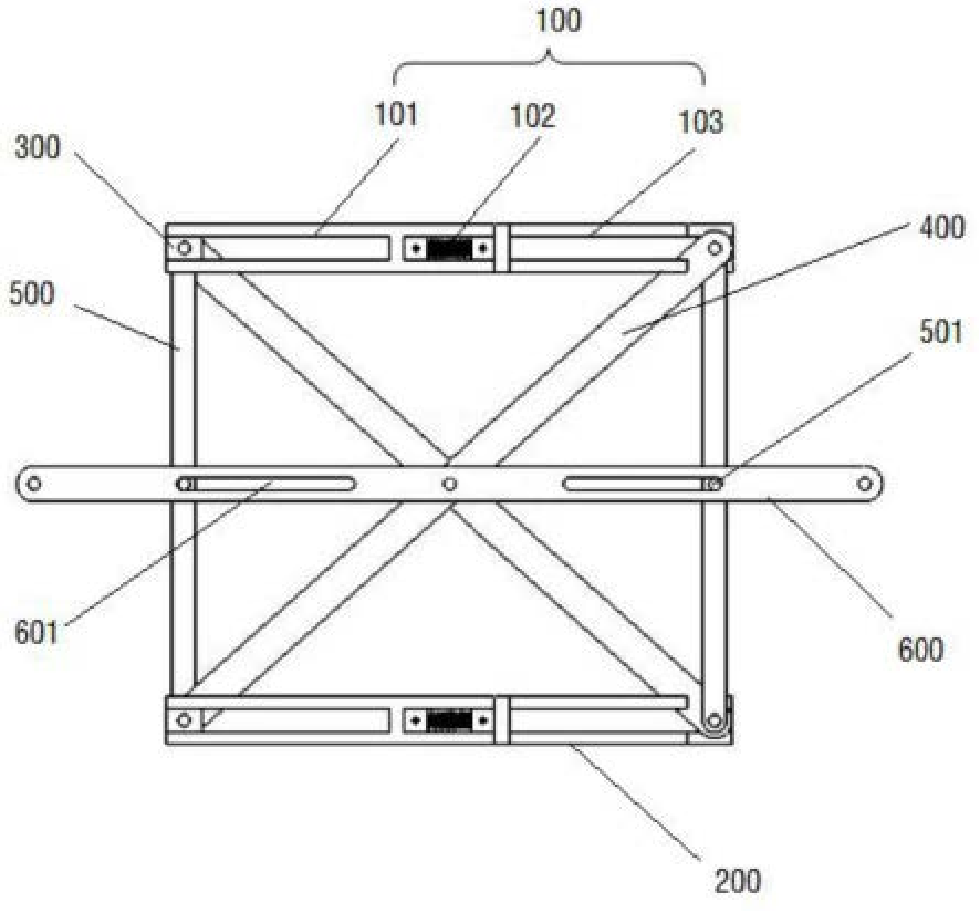 一種基于兩桿張拉整體的可展機(jī)構(gòu)減震器