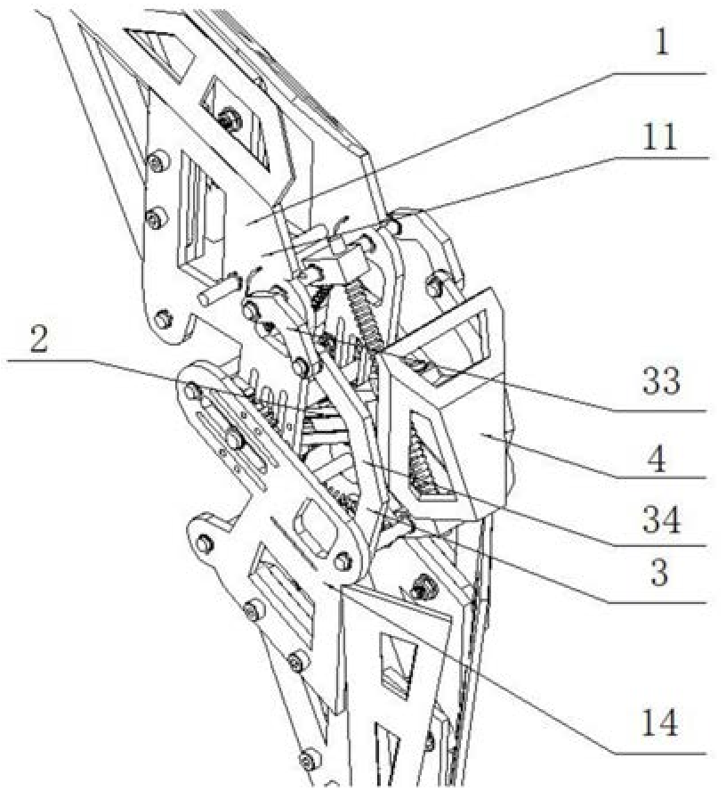 一種基于張拉整體結(jié)構(gòu)的仿生膝關(guān)節(jié)機(jī)構(gòu)