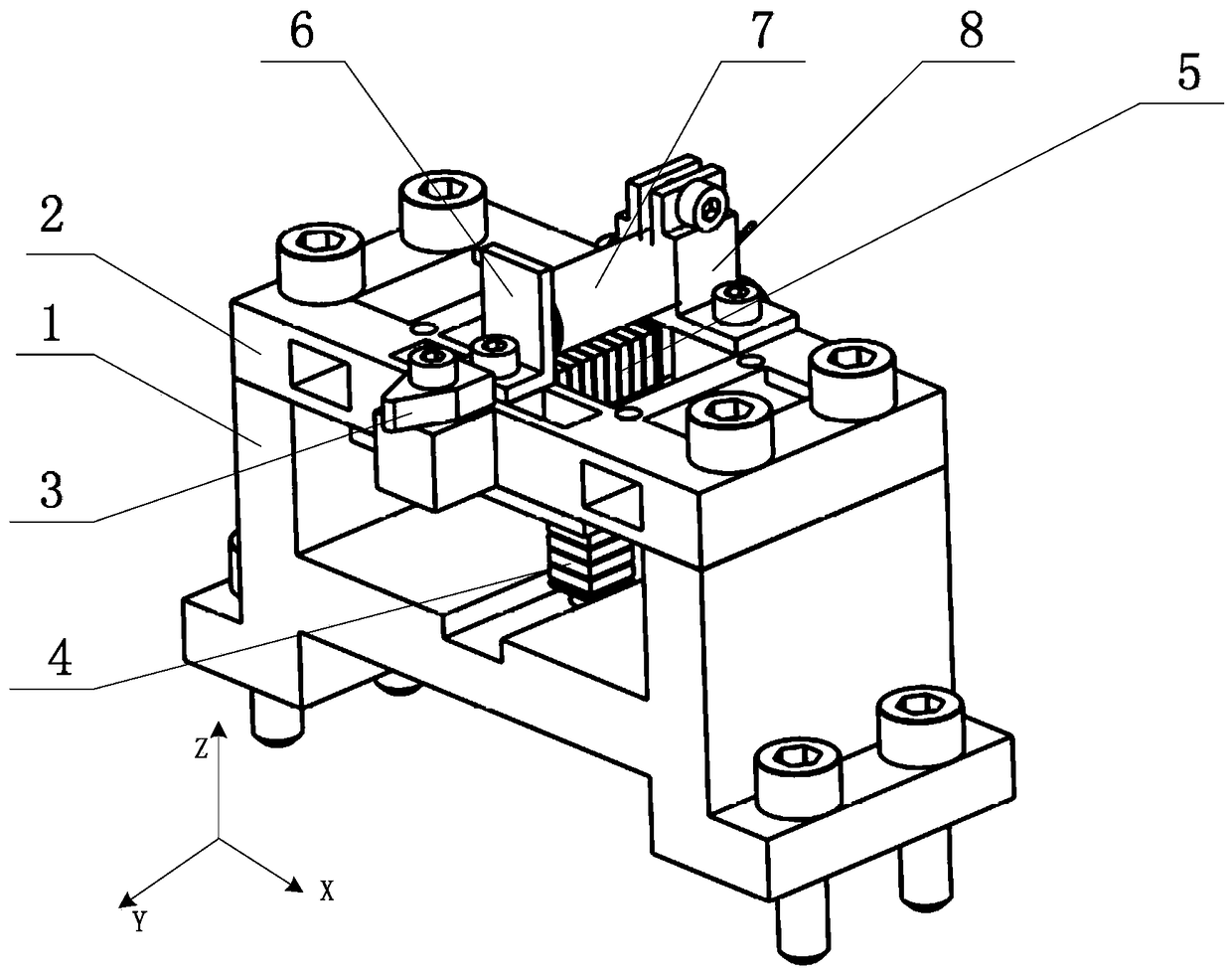 一種鉸鏈串聯(lián)式橢圓振動切削柔性裝置